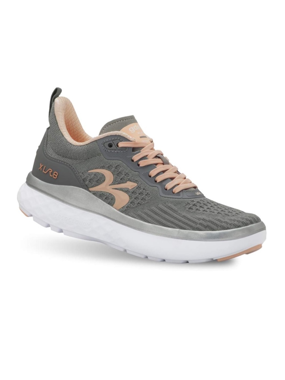 Gdefy Gravity Defyer XLR8 VersoCloud Running Sneakers Grey Pink Size 9